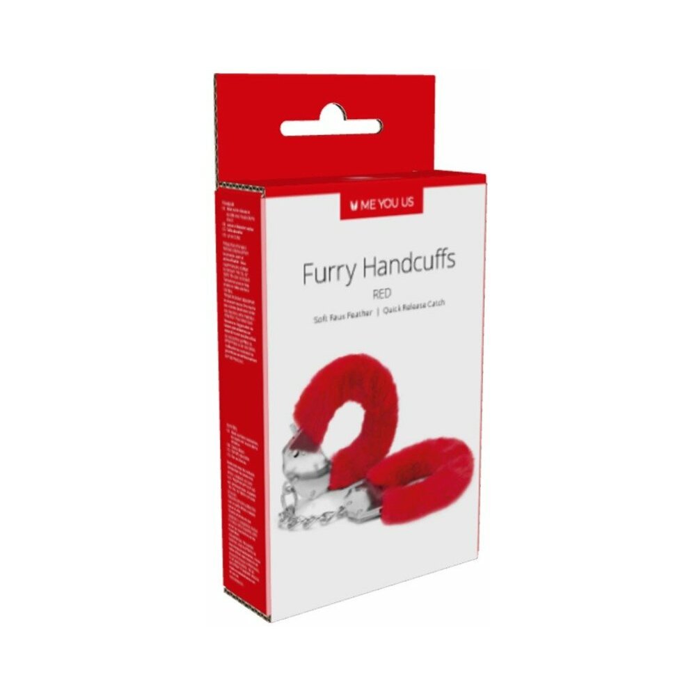 me-you-us-furry-handcuffs-red Me You Us Furry Handcuffs Red - Image 1