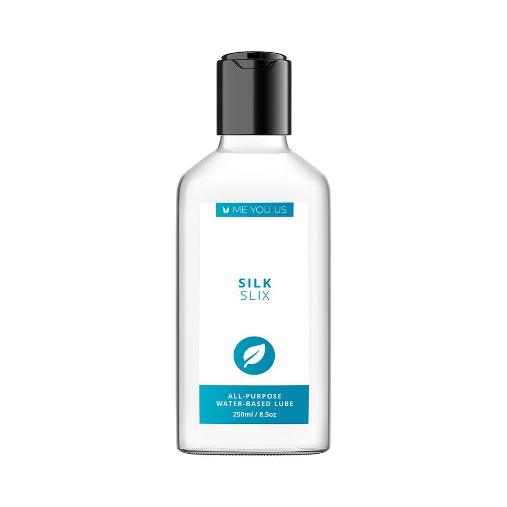 me-you-us-silk-slix-water-based-lubricant-white-84-oz Me You Us Silk Slix Water-Based Lubricant White 8.4 oz. - Image 1