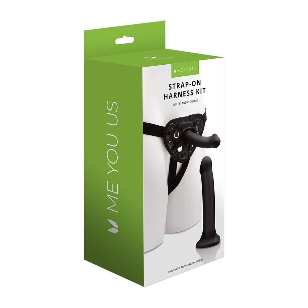 me-you-us-strap-on-harness-kit-with-6-in-and-8-in-dildos Me You Us Strap-On Harness Kit with 6 in. and 8 in. Dildos - Image 1