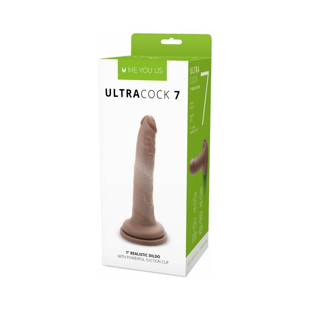 me-you-us-ultra-cock-7-in-realistic-dildo-caramel Me You Us Ultra Cock 7 in. Realistic Dildo Caramel - Image 1