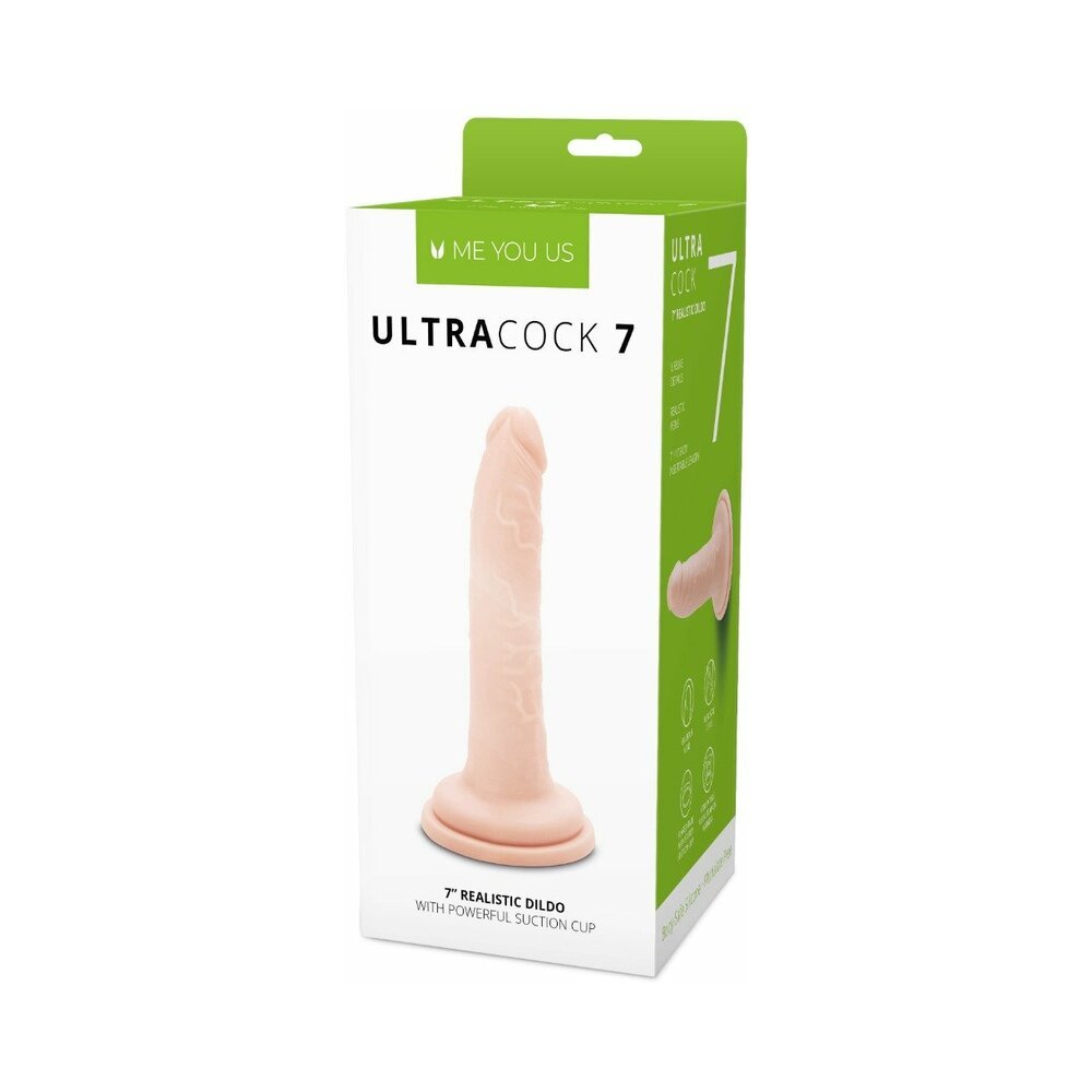 me-you-us-ultra-cock-7-in-realistic-dildo-vanilla Me You Us Ultra Cock 7 in. Realistic Dildo Vanilla - Image 1