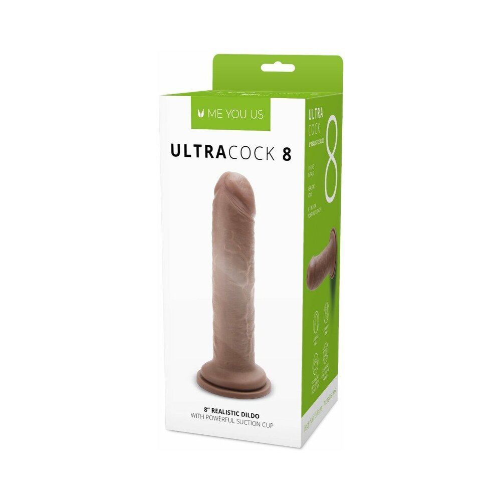 me-you-us-ultra-cock-8-in-realistic-dildo-caramel Me You Us Ultra Cock 8 in. Realistic Dildo Caramel - Image 1