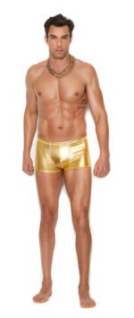Men's Gold Lame Boxer Brief - Small/medium - Gold - Image 2