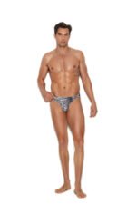 Men's Snap Closure Thong - Large/xlarge - Zebra - Image 2