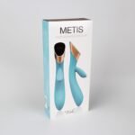 Metis Rabbit Vibe Rechargeable Dual-Motor Vibrator – Blue - Image 4