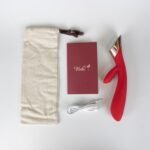 Metis Touch Panel Rabbit Vibrator – Medical-Grade Silicone – Red - Image 3