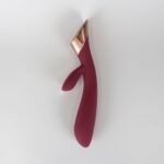 Metis Touch Panel Rabbit Vibrator – Medical-Grade Silicone – Wine Red - Image 2