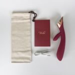 Metis Touch Panel Rabbit Vibrator – Medical-Grade Silicone – Wine Red - Image 3