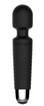 Mini Halo Midnight Black Rechargeable Wand Vibrator - Image 3