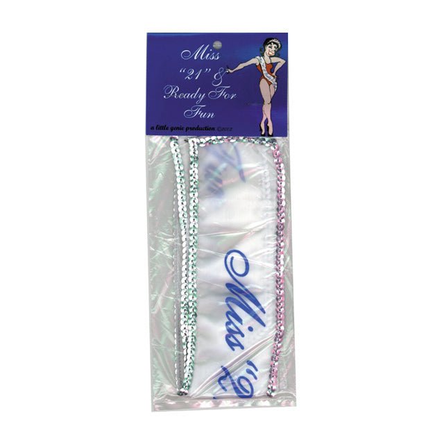miss-21-ready-for-fun-sash Miss 21 & Ready For Fun Sash - Image 1