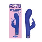M''Lady Bunny Vibrator 6 in. Blue