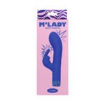 M''Lady Bunny Vibrator 6 in. Blue - Image 9