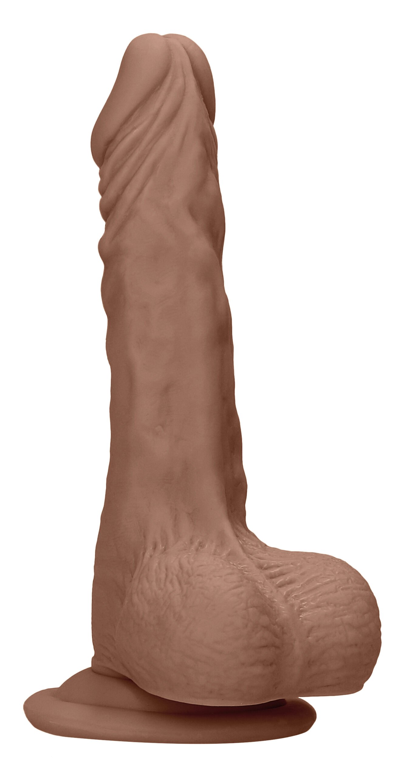 8 Inch Dong With Testicles - Tan image 0 8 Inch Dong With Testicles - Tan - Image 1
