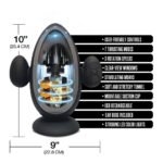 MSTR B8 Blast Off Rechargeable Automatic Thrusting and Vibrating Stroker – Black - Image 8