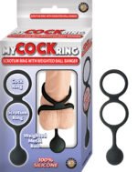 My Cock Ring Scrotum Ring With Weighted Ball  Banger - Black - Image 3