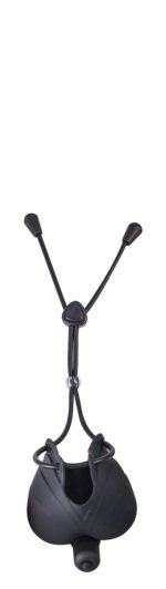 My Cock Ring Vibrating Scrotum Pouch & Cinch -  Black - Image 2