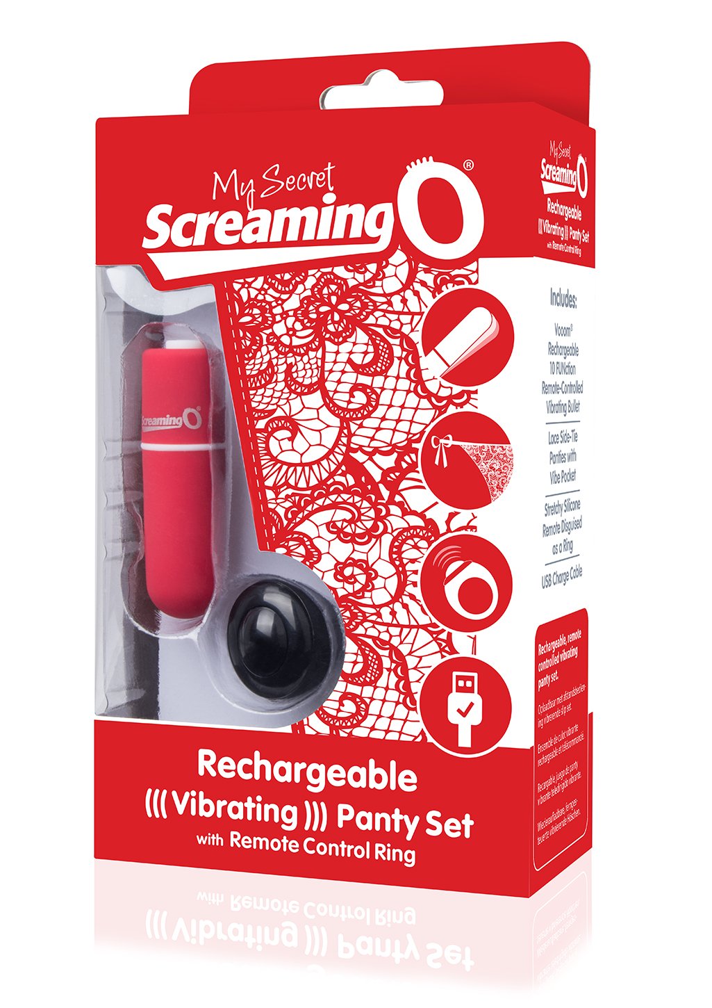 my-secret-charged-remote-control-panty-vibe-red My Secret Charged Remote Control Panty Vibe - Red - Image 1