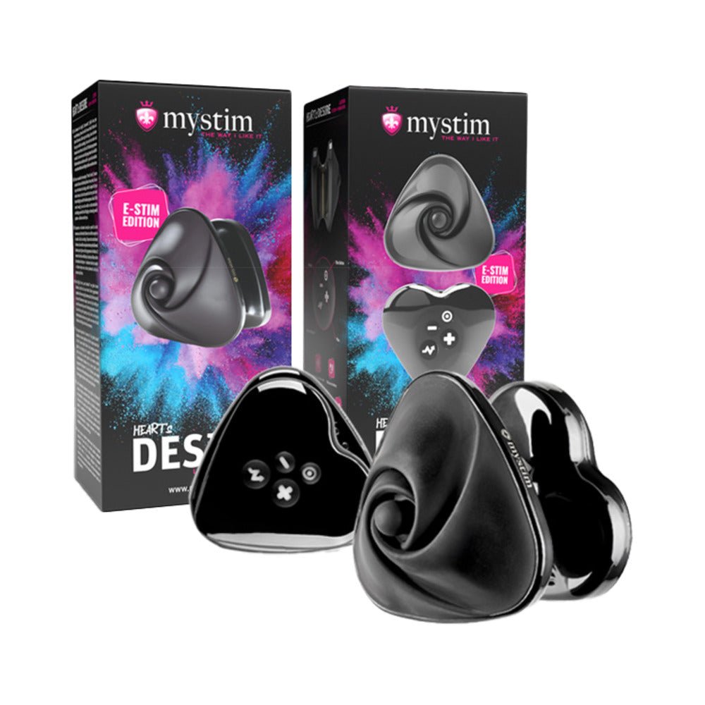 mystim-hearts-desire-estim-lay-on-vibrator-black Mystim Heart''s Desire eStim Lay On Vibrator Black - Image 1