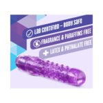 Naturally Yours Bump n'' Grind Textured Slimline Vibrator Purple - Image 4