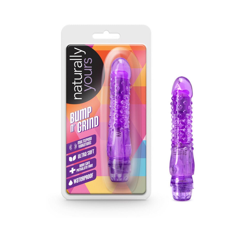 naturally-yours-bump-n-grind-textured-slimline-vibrator-purple Naturally Yours Bump n'' Grind Textured Slimline Vibrator Purple - Image 1