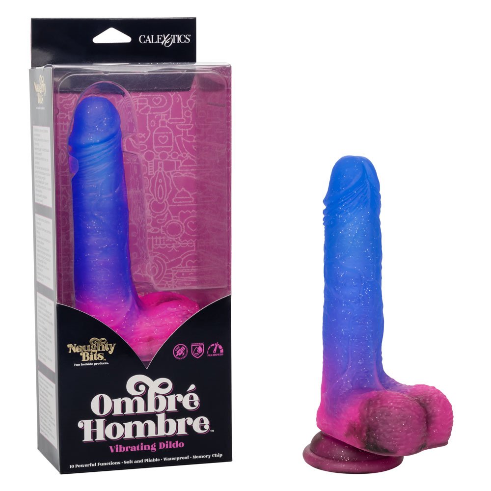 naughty-bits-ombre-hombre-vibrating-dildo Naughty Bits Ombre Hombre Vibrating Dildo - Image 1