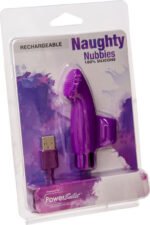 Naughty Nubbies - Rechargeable Silicone Massager - Purple - Image 2