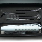 Neon Wand Electrosex Kit - White Handle - Purple Electrode
