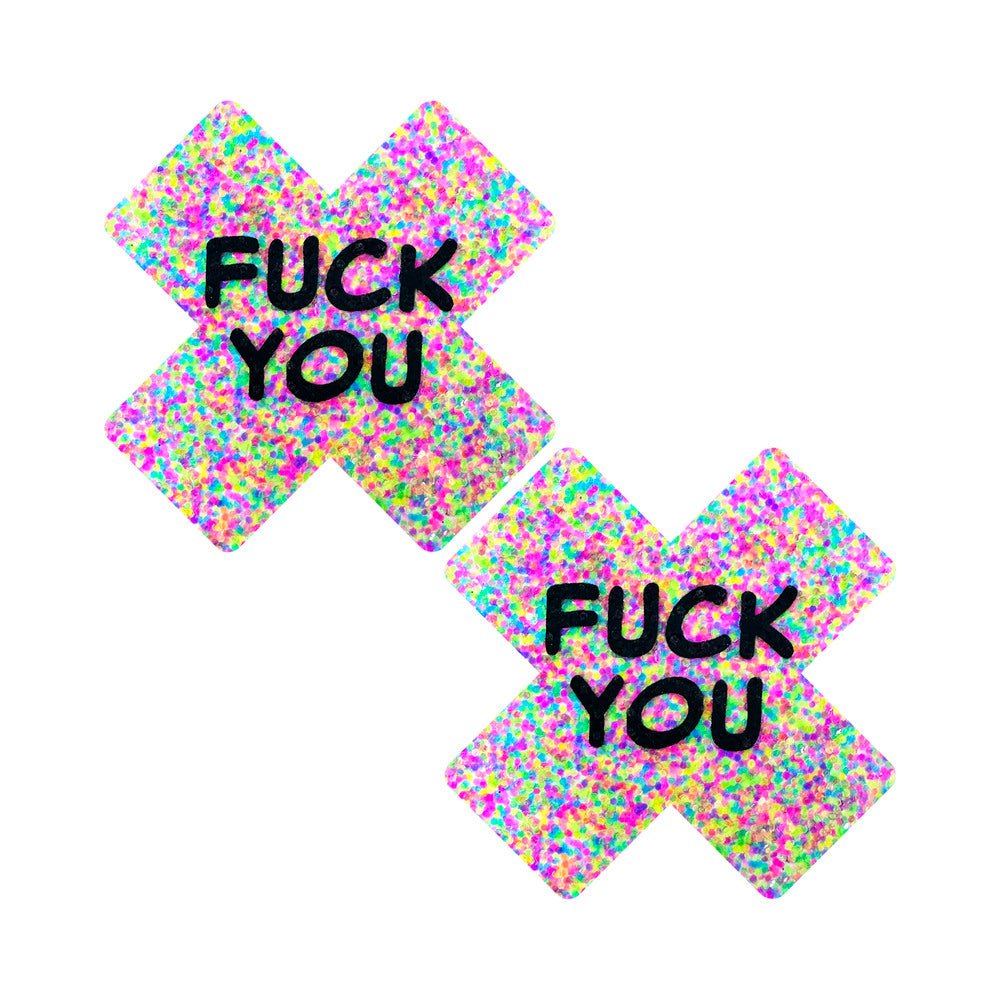 neva-nude-fck-you-sprankles-3d-neon-blacklight-x-factor-nipple-pasties Neva Nude F*ck You Sprankles 3D Neon Blacklight X Factor Nipple Pasties - Image 1
