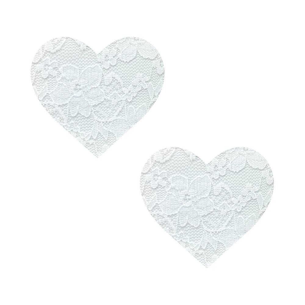 neva-nude-pasty-heart-lace-white Neva Nude Pasty Heart Lace White - Image 1