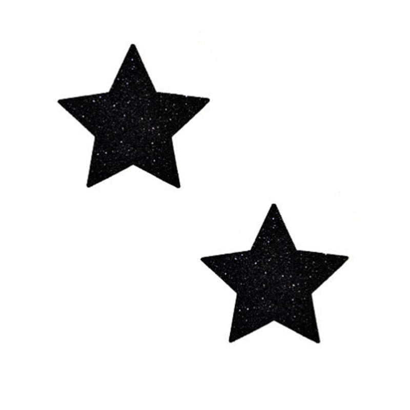 neva-nude-pasty-starry-night-glitter-malice-black-set-of-6 Neva Nude Pasty Starry Night Glitter Malice Black Set of 6 - Image 1