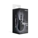 Nexus Anal Beginner Kit with Douche, Silicone Beads, Small Silicone Butt Plug Black