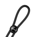 Nexus Forge Adjustable Silicone Cock and Ball Lasso Ring Black - Image 3