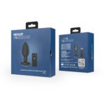 Nexus Tornado Rechargeable Remote-Controlled Rotating & Vibrating Textured Silicone Anal Plug Black - Image 9