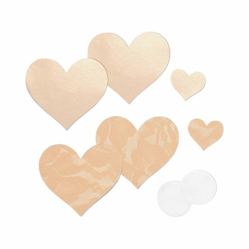nippies-basic-creme-hearts-pasties-size-c Nippies Basic Creme Hearts Pasties Size C - Image 1