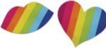 Nipplicious - Rainbow Nipple Pasties - Hearts and Lips - Image 2