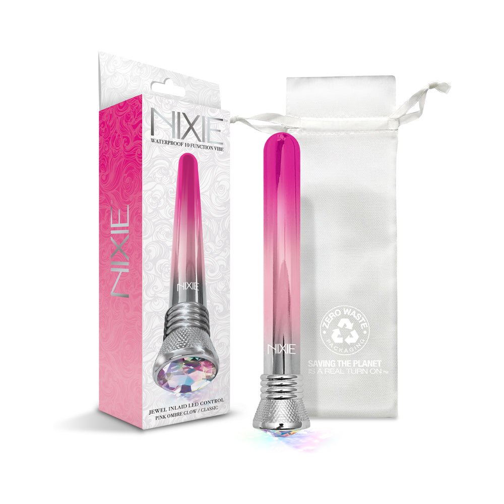 nixie-10-function-waterproof-classic-vibe-pink-ombre-glow Nixie 10-Function Waterproof Classic Vibe - Pink Ombre Glow - Image 1