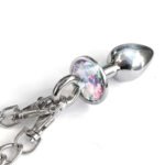 NIXIE Metal Butt Plug & Furry Handcuff Set Medium Unicorn - Image 4