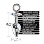 NIXIE Metal Butt Plug & Furry Handcuff Set Medium Unicorn - Image 5