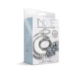 Nixie Metal Anal Plug & Handcuffs Set – Silver - Image 2