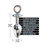 Nixie Metal Anal Plug & Handcuffs Set – Silver - Image 6
