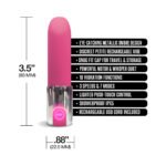 Nixie Smooch Rechargeable Lipstick Bullet Vibrator Pink Ombre - Image 4