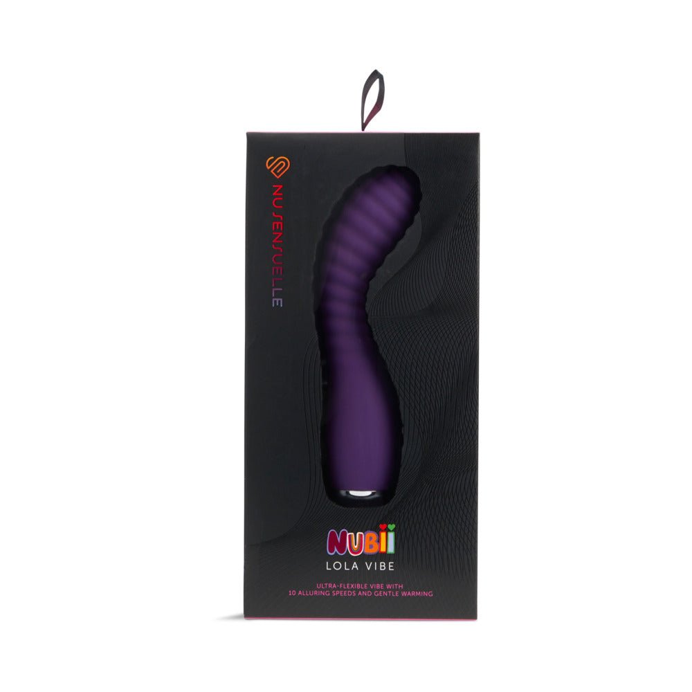 nu-sensuelle-lola-nubii-flexible-warming-vibe-purple Nu Sensuelle Lola Nubii Flexible Warming Vibe Purple - Image 1