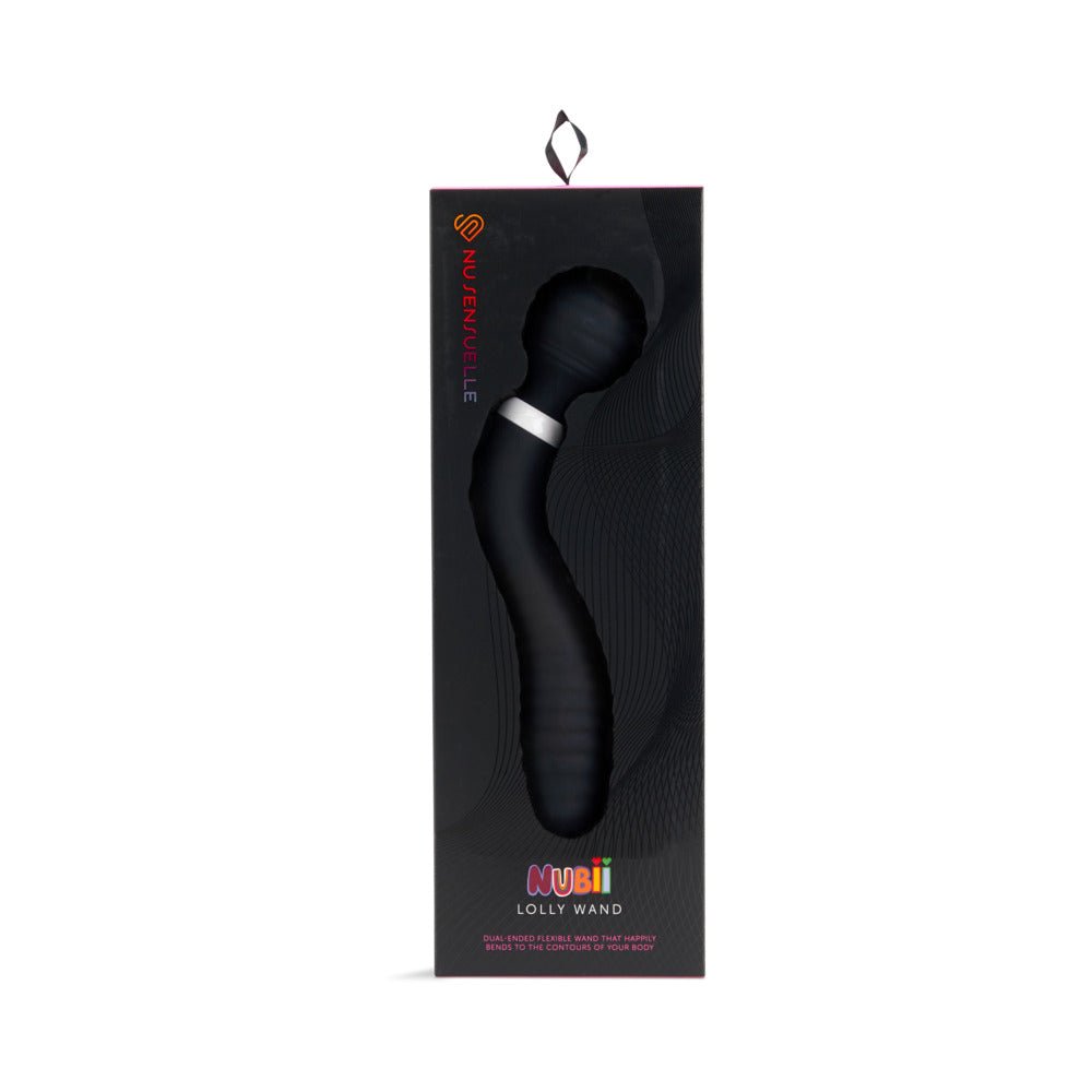 nu-sensuelle-lolly-nubii-double-ended-flexible-wand-black Nu Sensuelle Lolly Nubii Double-Ended Flexible Wand Black - Image 1