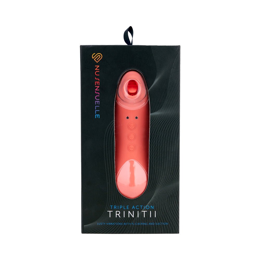 nu-sensuelle-trinitii-3-in-1-suction-tongue-vibe-coral Nu Sensuelle Trinitii 3-in-1 Suction Tongue Vibe Coral - Image 1