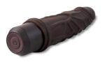 Dr. Skin Silicone - Dr. Robert - 7 Inch Vibrating Dildo - Brown - Image 3