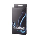 OptiMALE Ribbed Silicone P-Massager Black - Image 4