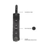 Ouch! Black & White Adjustable Plush Bonded Leather Hand Cuffs Black - Image 6