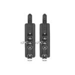 Ouch! Black & White Bonded Leather Hogtie With Hand & Ankle Cuffs Black - Image 8