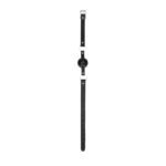 Ouch! Black & White Breathable Ball Gag With Bonded Leather Straps Black - Image 3