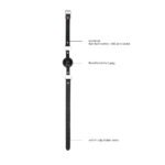 Ouch! Black & White Breathable Ball Gag With Bonded Leather Straps Black - Image 6